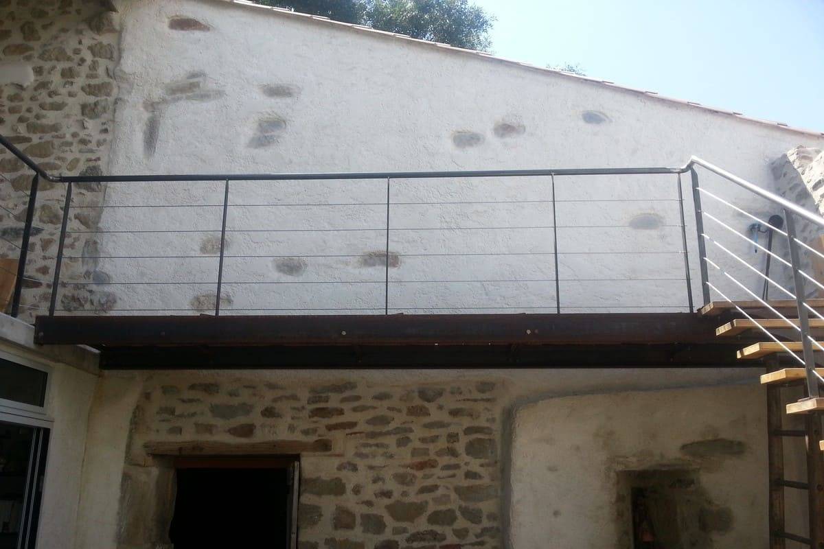 Garde corps à câbles tendus 2