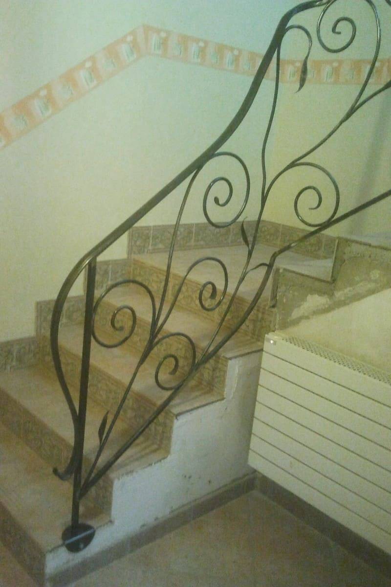 Garde corps forgé feuilles 1