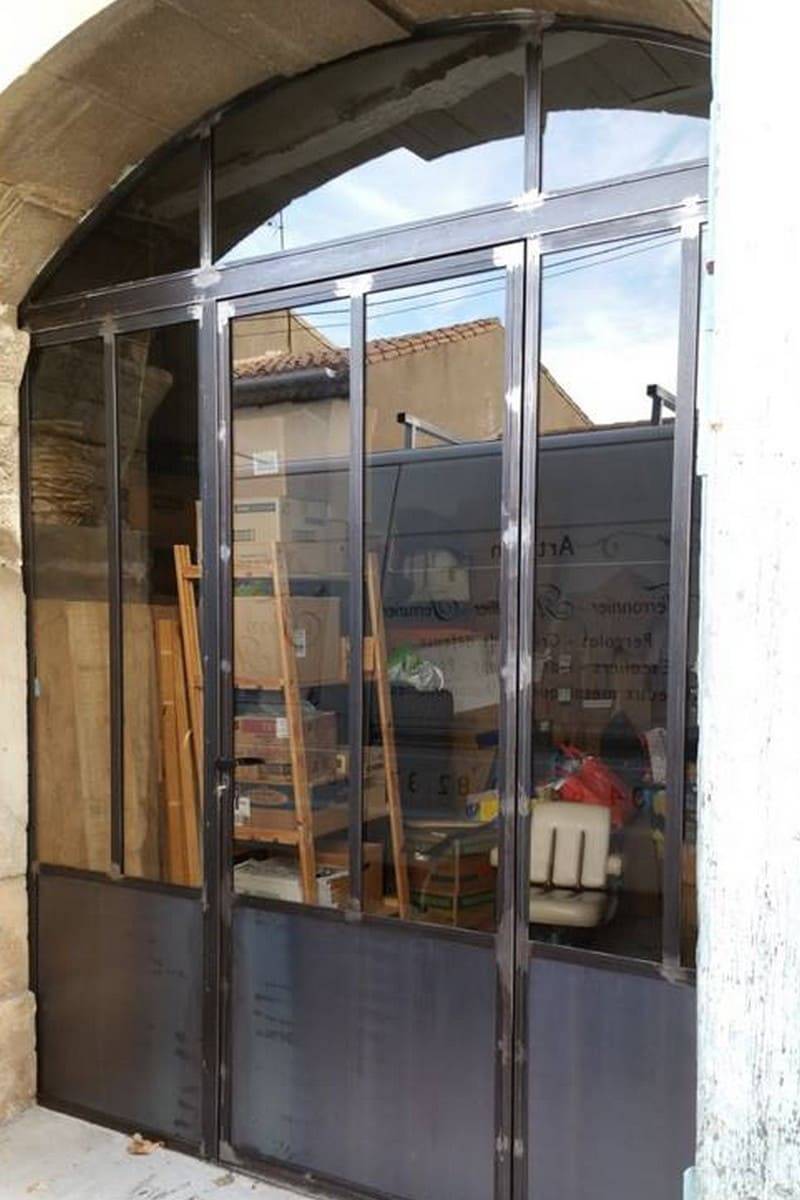 Porte d'entrée commerce de style ancien atelier 2