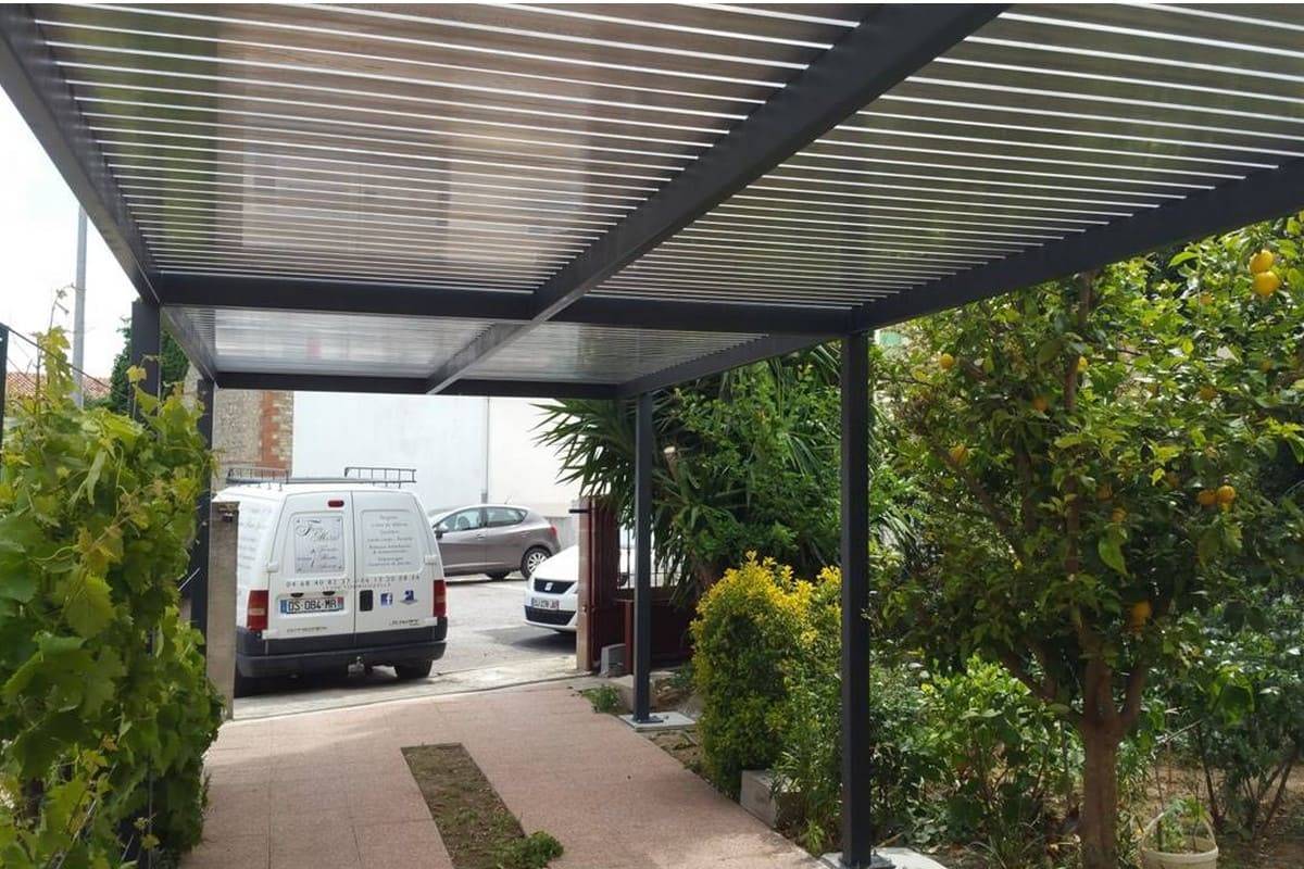 Car port avec lames alu 1