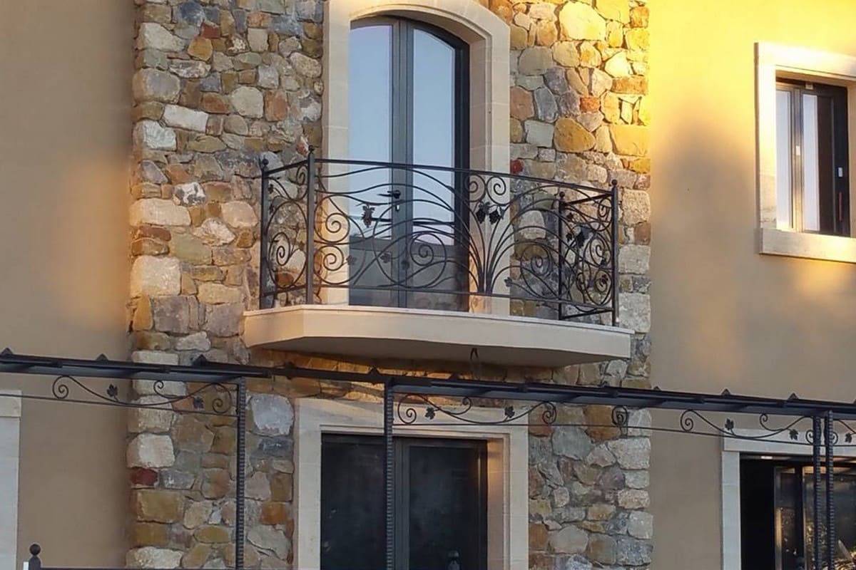 Garde corps cintré forgé 1