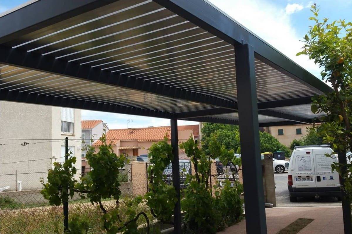Car port avec lames alu 2