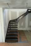 Escalier double limon marches tôles 8