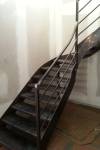 Escalier double limon marches tôles 7