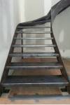 Escalier double limon marches tôles 4