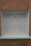 Grille de fenêtre motif croix occitane 1